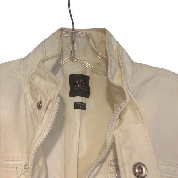 AX Armani Exchange Cream Fitted Trench - Picture 15 of 16